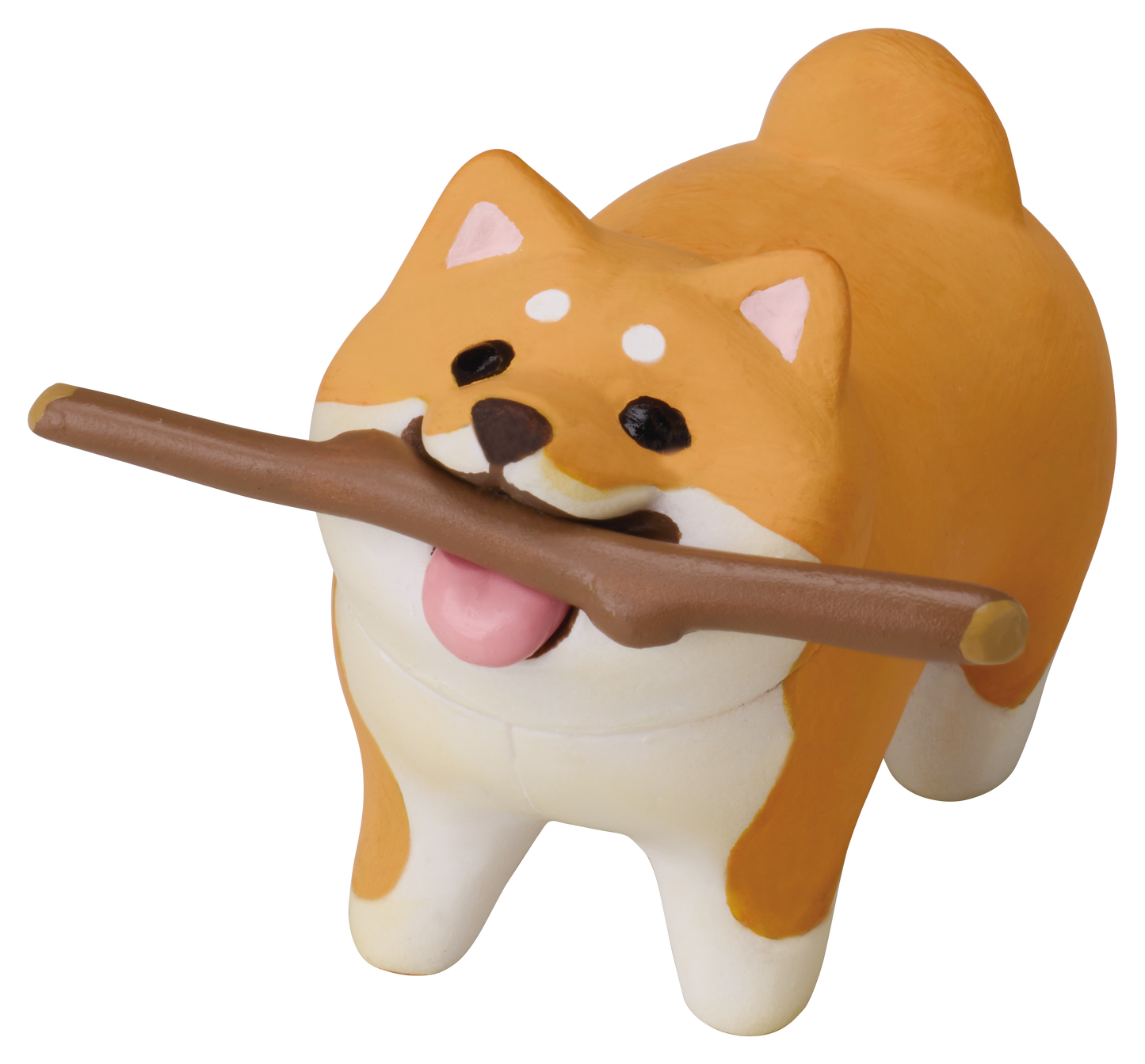 いい感じの棒をゲットした犬